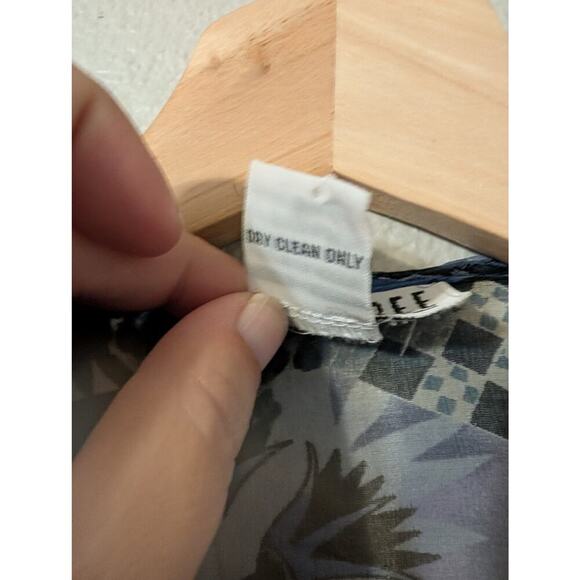 Vtg Robbie Bee 100% Silk Floral Print Lightweight Cardigan Duster Sz 12, Boho - Picture 9 of 9